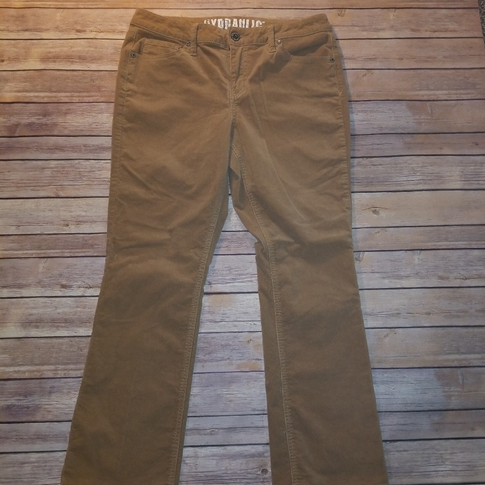 Womens Pants Corduroy Boot Cut Cotton Brown 14 S
